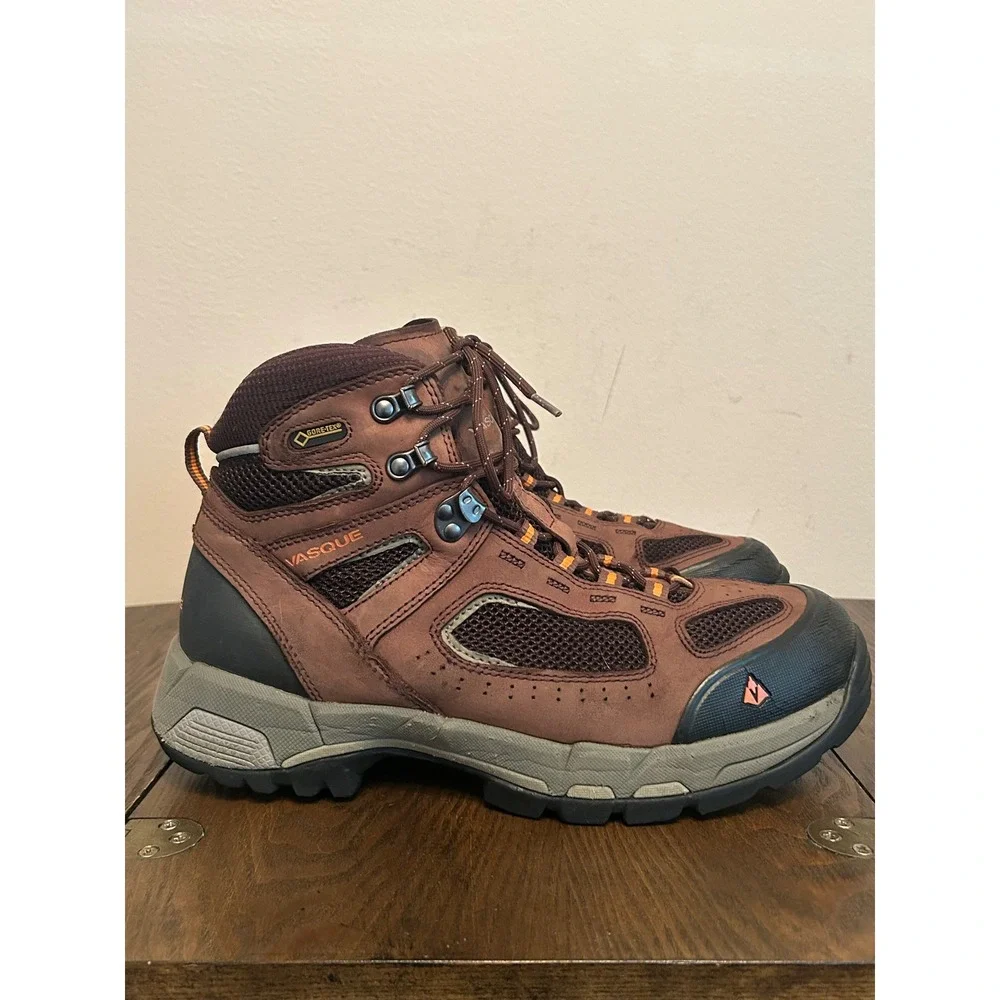 VASQUE  Boots Breeze 2.0 Mid GTX Brown Leather Gore Tex Hiking Men's Size 11M